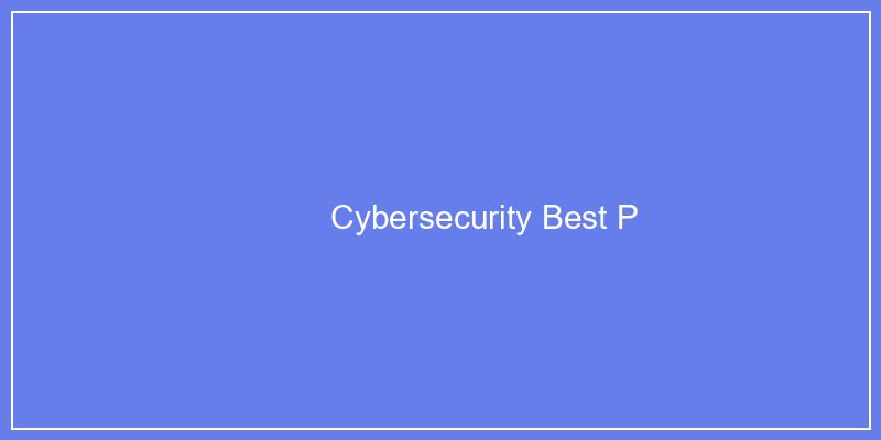 Cybersecurity Best Practices for 2024